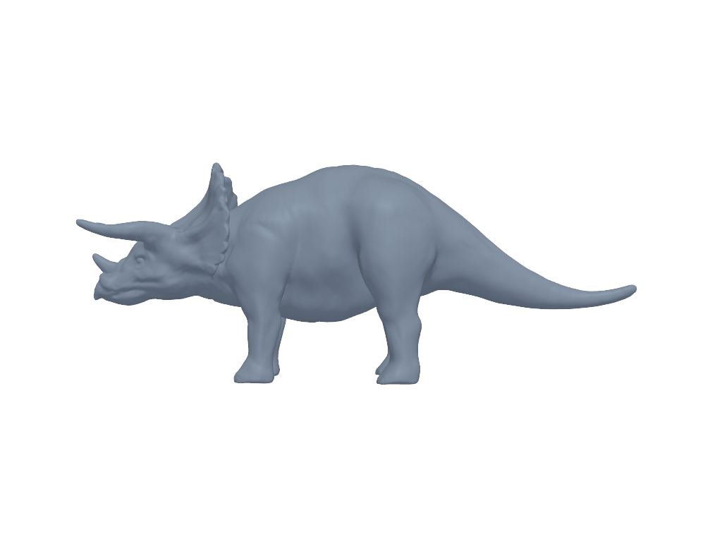 三角恐龙 3D打印模型