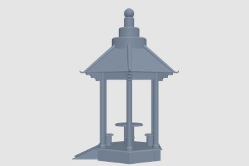 六角凉亭 3D打印模型
