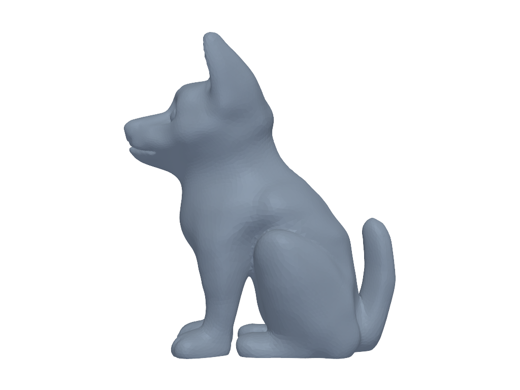 坐姿小狗puppy 3D打印模型
