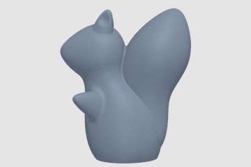 大尾巴松鼠 3D打印模型