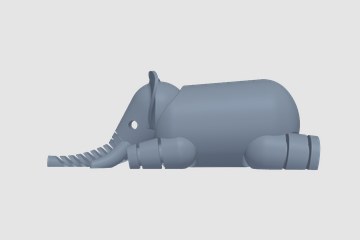 大象 3D打印模型