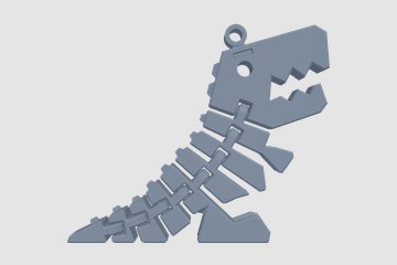 摆动小恐龙 3D打印模型