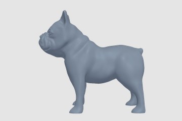 斗牛犬 3D打印模型
