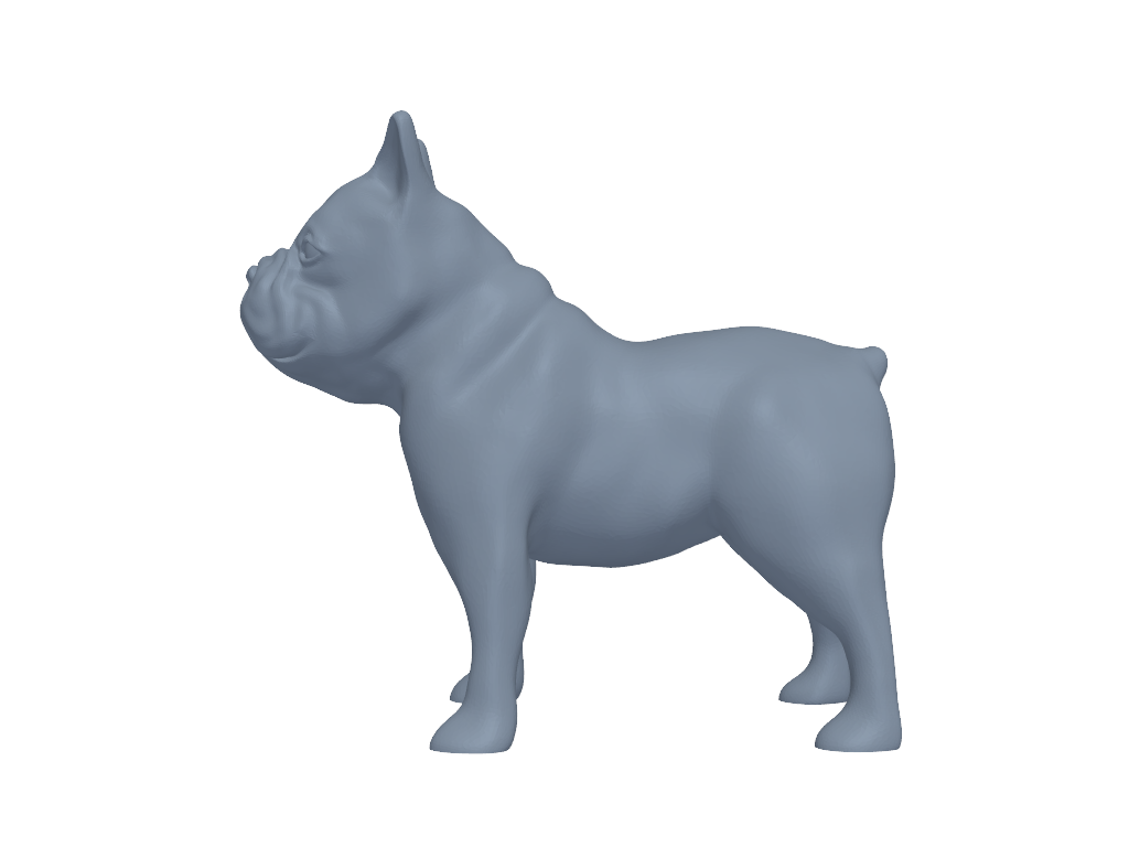斗牛犬 3D打印模型