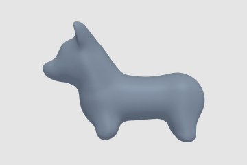 柯基犬 3D打印模型