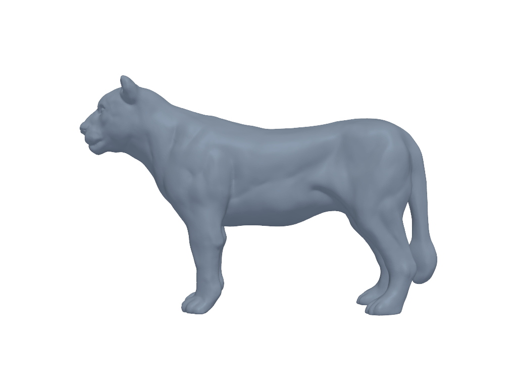 母狮子 3D打印模型