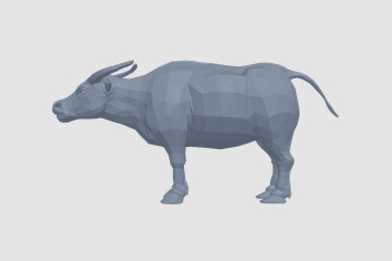 水牛 3D打印模型