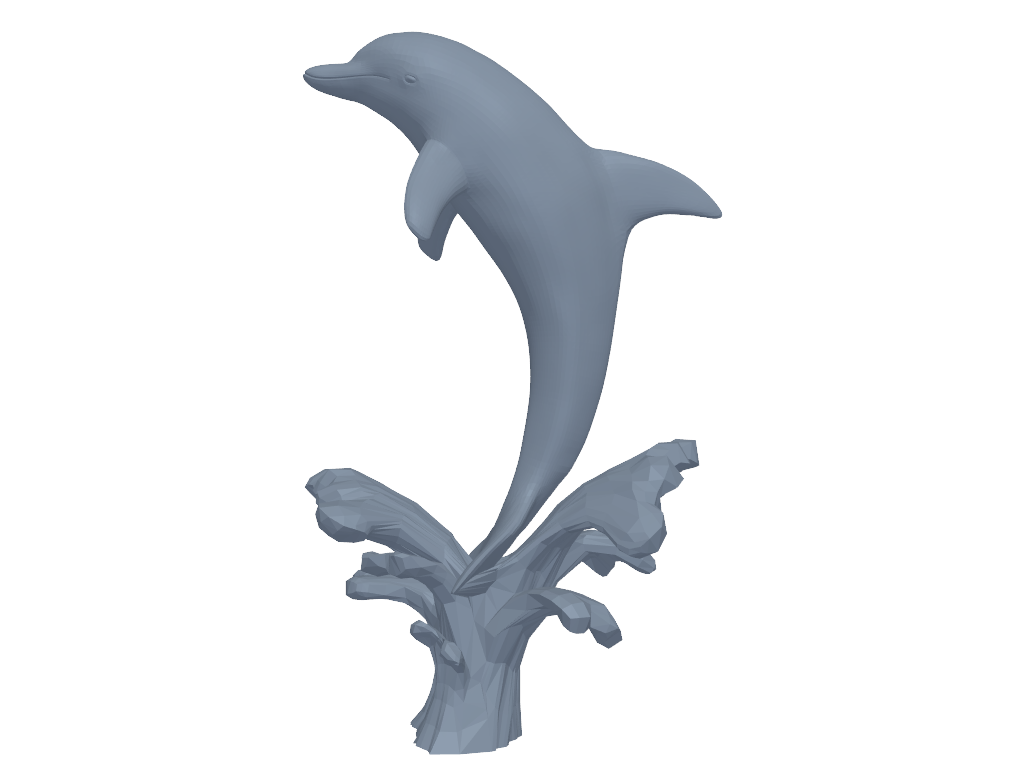 浪花海豚 3D打印模型