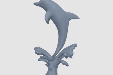 浪花海豚 3D打印模型