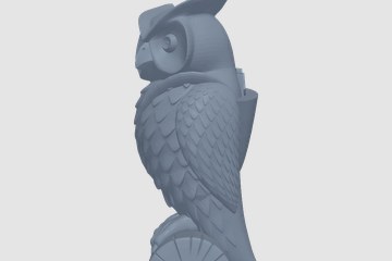 混音猫头鹰 3D打印模型