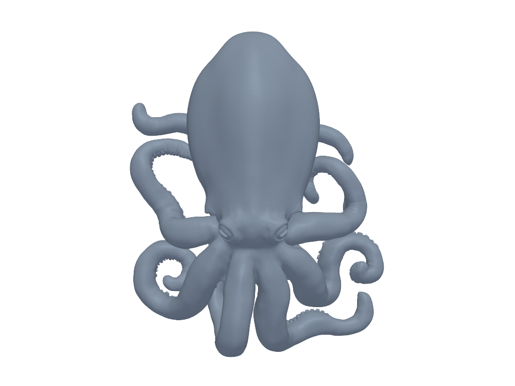 章鱼 3D打印模型