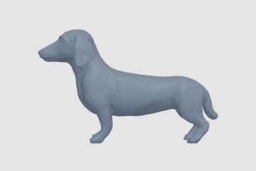 腊肠狗 3D打印模型