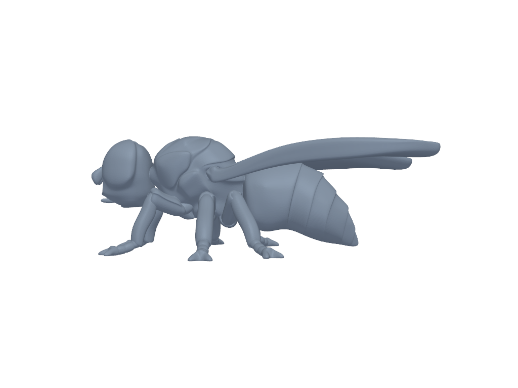 苍蝇 3D打印模型