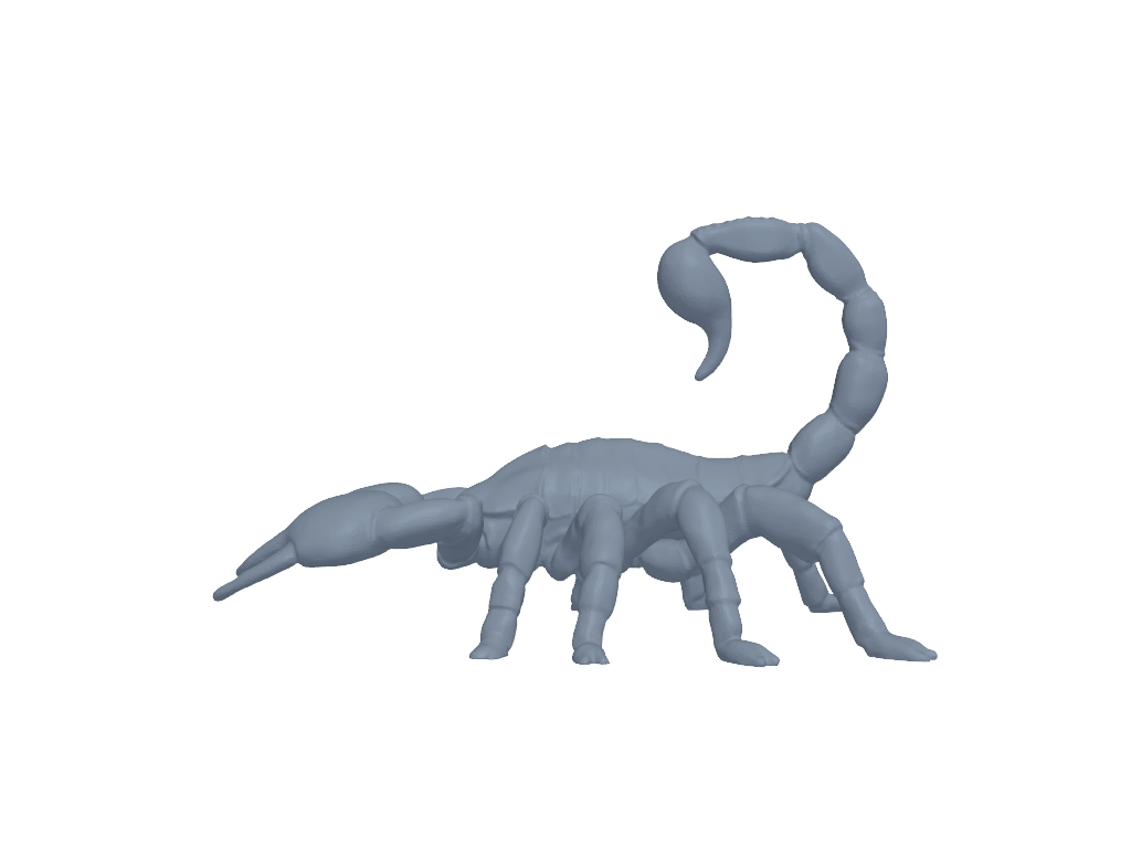 蝎子1 3D打印模型