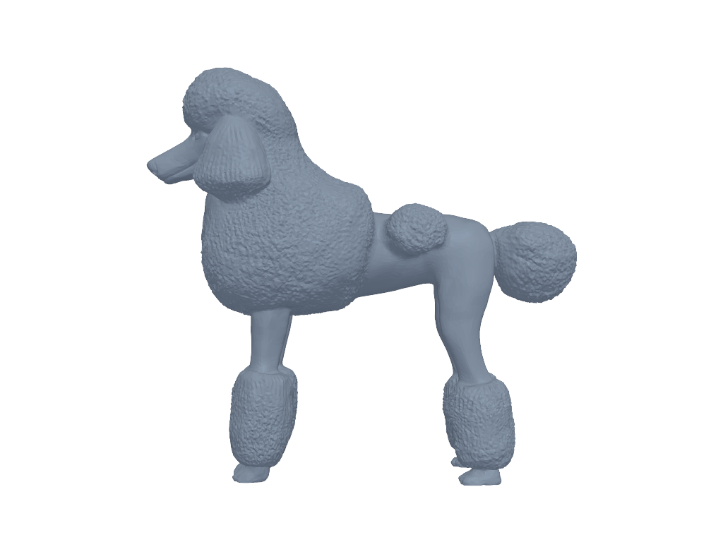 贵宾犬 3D打印模型