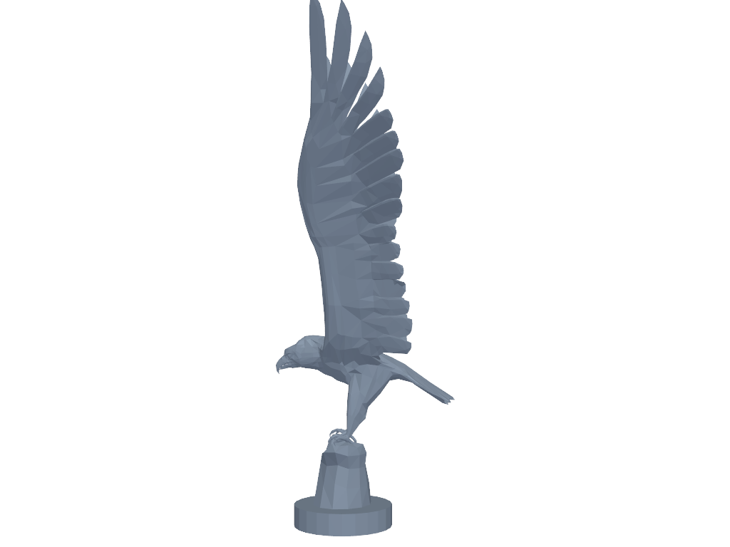 雄鹰展翅 3D打印模型