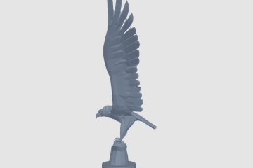 雄鹰展翅 3D打印模型