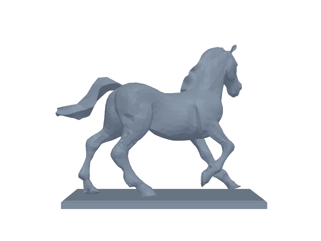 马 3D打印模型