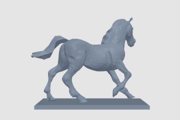 马 3D打印模型