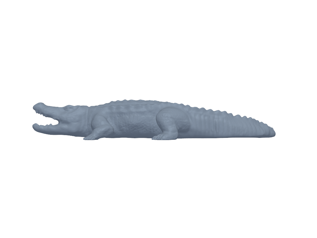 鳄鱼 3D打印模型