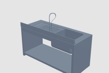 厨房水槽 3D打印模型