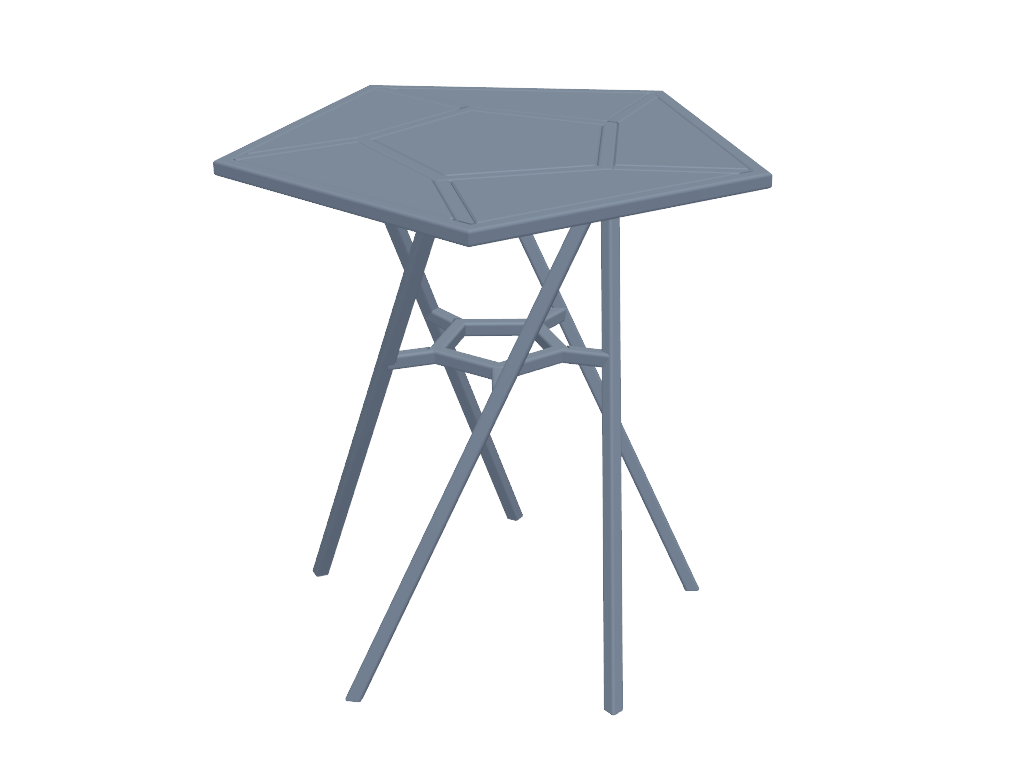折叠桌 3D打印模型