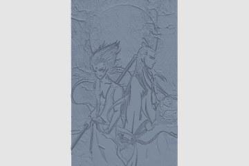 哪吒浮雕 (1) 3D打印模型