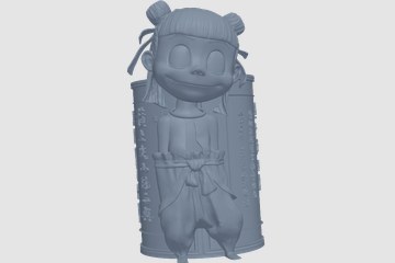 哪吒笔筒2 3D打印模型