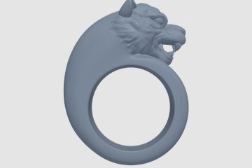 十二生肖戒指-虎 3D打印模型