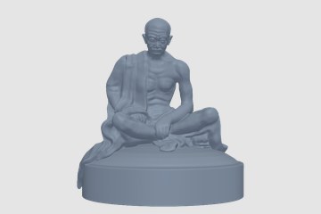 Statue of Mahatma Gandhi 3D打印模型