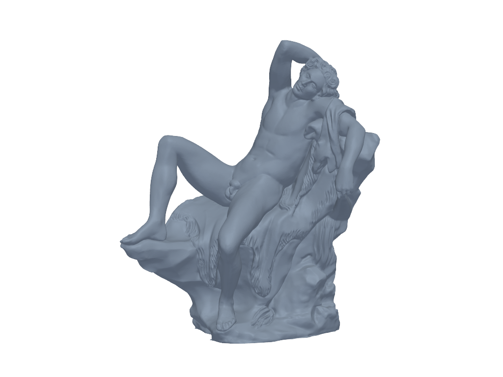 The Barberini Faun at The Louvre, Paris 3D打印模型