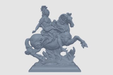 louvre-louis-xiv 3D打印模型