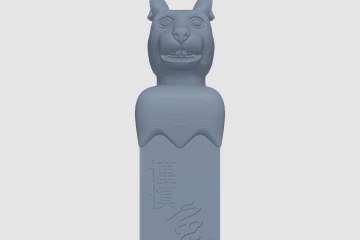 十二生肖印章-兔 3D打印模型