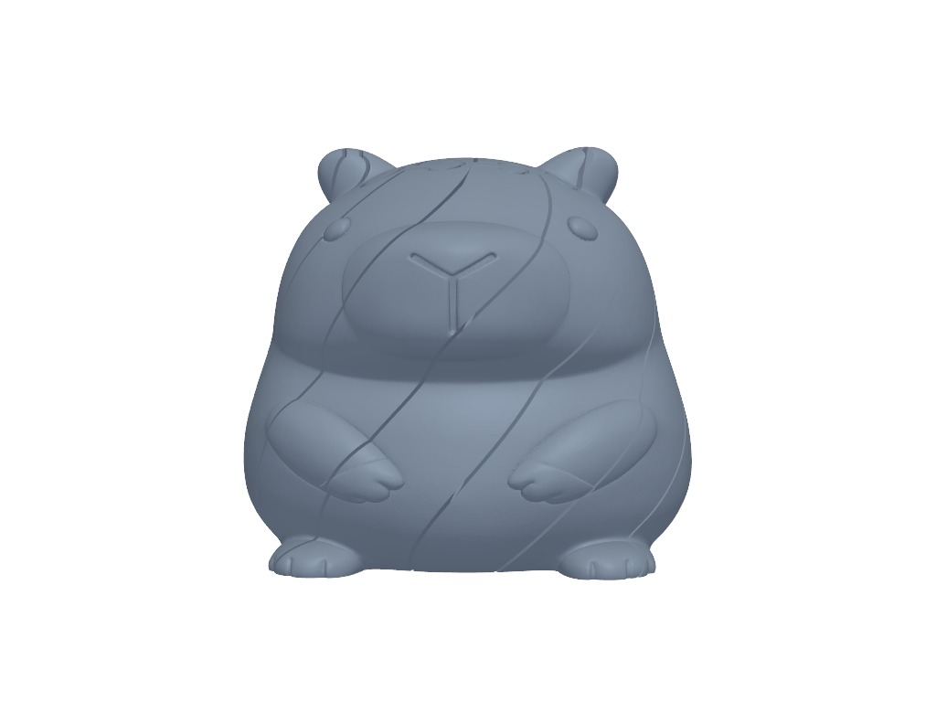 伸缩卡皮巴拉 3D打印模型