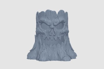 万圣节恐怖树桩 3D打印模型