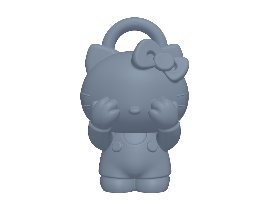 害羞凯蒂猫 3D打印模型