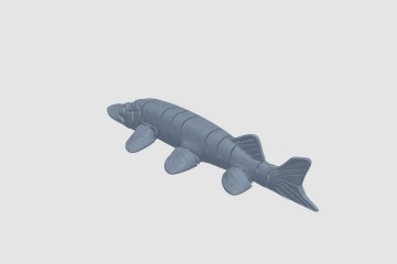 关节北梭鱼 3D打印模型