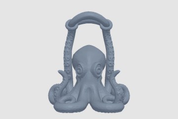 章鱼造型耳机挂架 3D打印模型