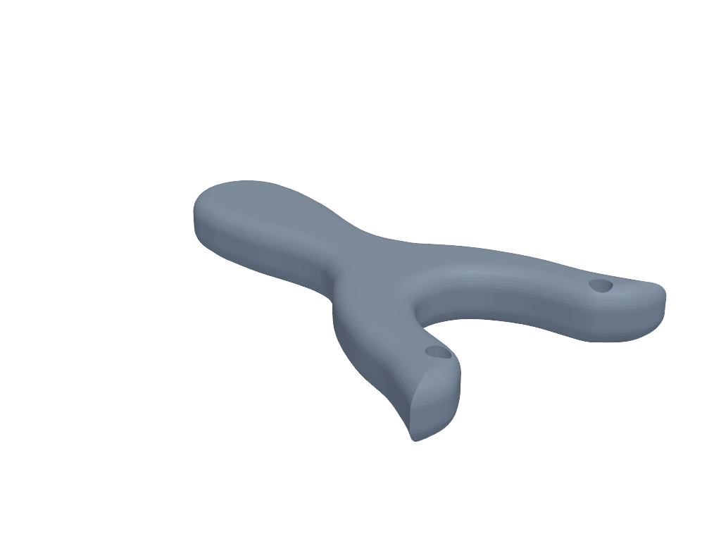 木制弹弓 3D打印模型