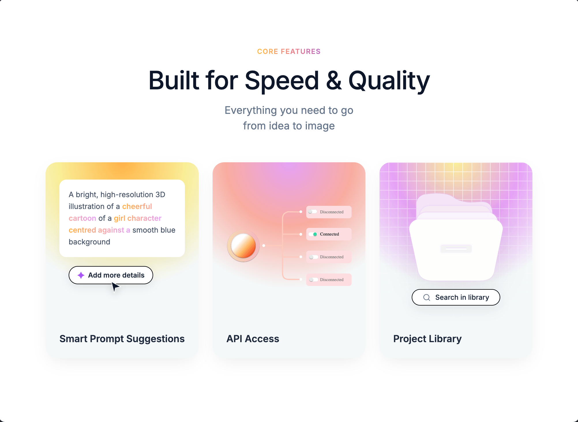 AI Image Generator UI