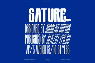 Sature Rounded 圆角标题字体家族