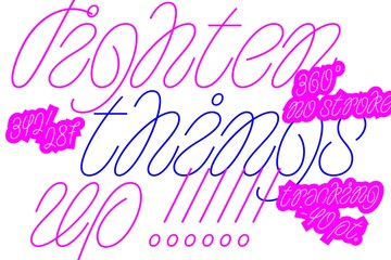 Tangley 艺术展示西文字体