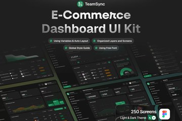 TeamSync 电子商务管理后台仪表板 UI 套件